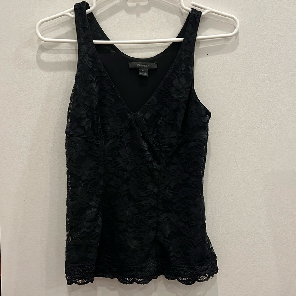 Vintage Express Black Cami